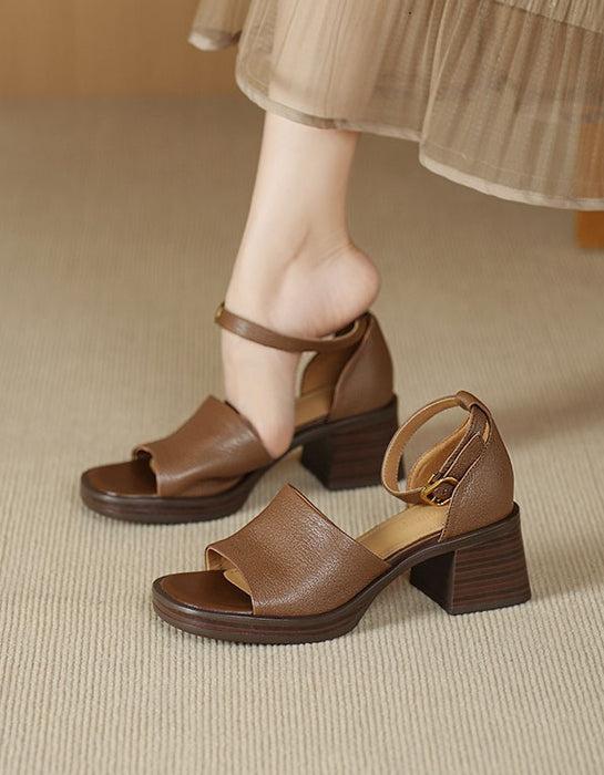Summer Open Toe Ankle Strap Chunky Heel Sandals June Shoes Collection 2026 115.00