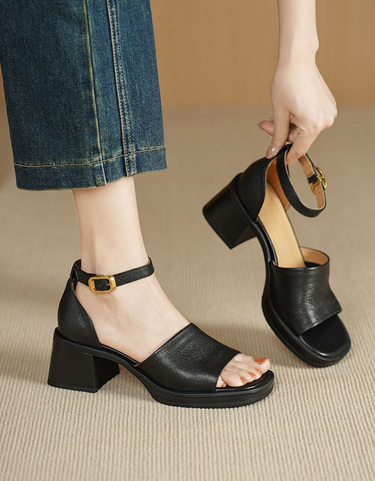 Summer Open Toe Ankle Strap Chunky Heel Sandals June Shoes Collection 2026 115.00