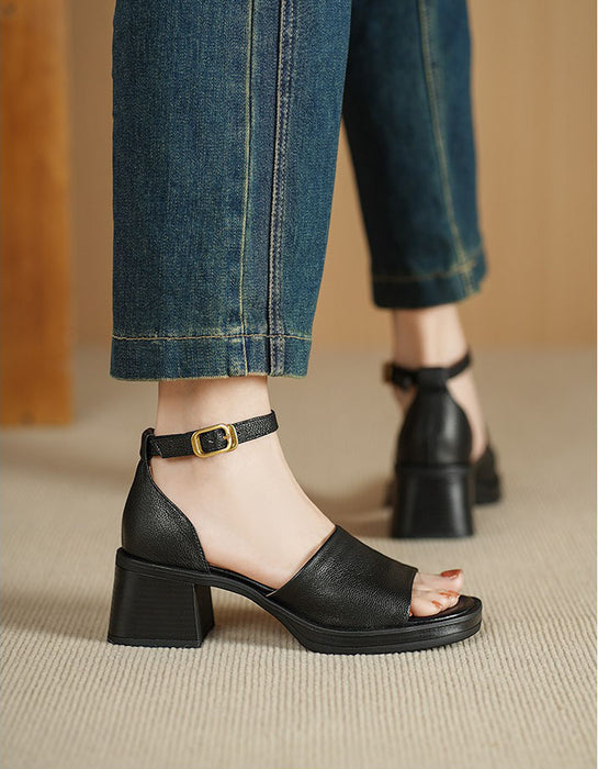 Summer Open Toe Ankle Strap Chunky Heel Sandals June Shoes Collection 2026 115.00