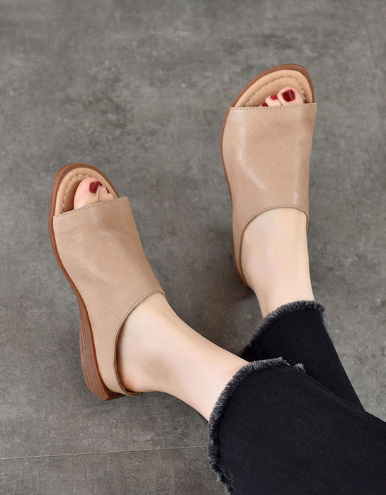 Summer Open Toe Comfortable Flat Slipper Obiono June Shoes Collection 2026 80.00