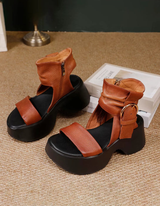 Summer Open Toe Vintage Rome Style Platform Sandals June Shoes Collection 2026 120.00