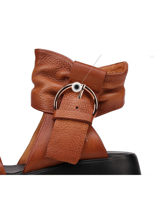Summer Open Toe Vintage Rome Style Platform Sandals June Shoes Collection 2026 120.00