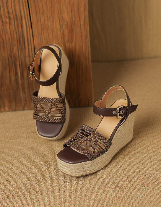 Summer Open Toe Wedge Espadrille Sandals for women April Shoes Collection 2026 99.00