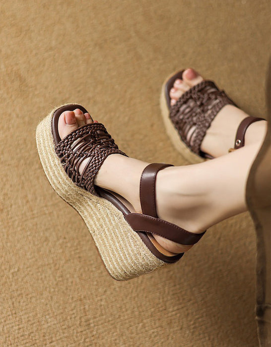 Summer Open Toe Wedge Espadrille Sandals for women April Shoes Collection 2026 99.00