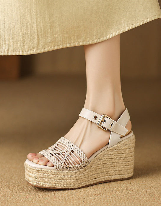 Summer Open Toe Wedge Espadrille Sandals for women April Shoes Collection 2026 99.00