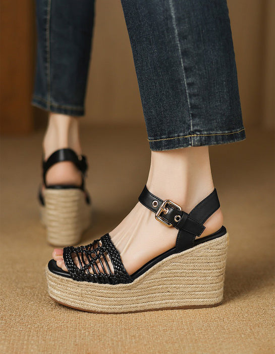 Summer Open Toe Wedge Espadrille Sandals for women April Shoes Collection 2026 99.00