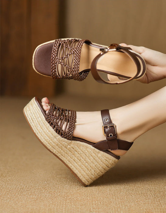 Summer Open Toe Wedge Espadrille Sandals for women April Shoes Collection 2026 99.00
