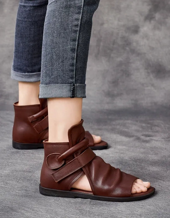 Summer Open Toe Wide Toe Box Flat Sandals Boots May Shoes Collection 2026 85.00