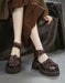Summer Pleated Design Round Toe Platform Sandals June Shoes Collection 2026 95.00