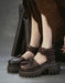 Summer Pleated Design Round Toe Platform Sandals Coffee June Shoes Collection 2026 95.00 