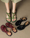 Summer Pony Hair Open Toe Strappy Flat Sandals Obiono July Shoes Collection 202694.00