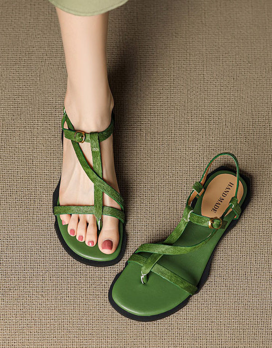 Summer Pony Hair Open Toe Strappy Flat Sandals Obiono July Shoes Collection 202694.00