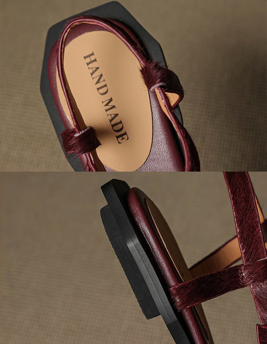 Summer Pony Hair Open Toe Strappy Flat Thong Sandals Obiono July Shoes Collection 2026 94.00