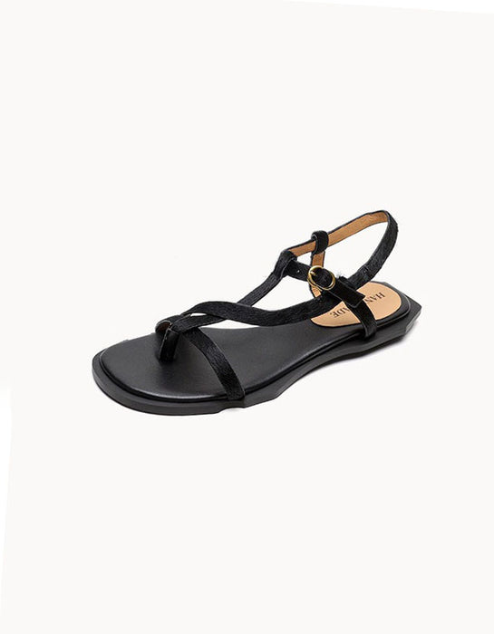 Summer Pony Hair Open Toe Strappy Flat Thong Sandals Obiono July Shoes Collection 2026 94.00