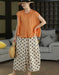 Summer Ramie Ruffled Hem Pullover Loose Blouse Buykud Tops 45.00