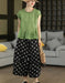 Summer Ramie Ruffled Hem Pullover Loose Blouse Buykud Tops 45.00
