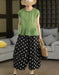 Summer Ramie Ruffled Hem Pullover Loose Blouse Buykud Tops 45.00