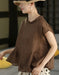 Summer Ramie Ruffled Hem Pullover Loose Blouse Buykud Tops 45.00