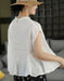 Summer Ramie Ruffled Hem Pullover Loose Blouse Buykud Tops 45.00
