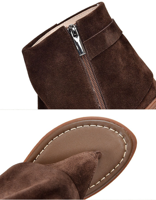 Summer Roman Style Suede High-top Thong Sandals Boots Obiono June Shoes Collection 2026 103.00