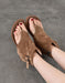 Summer Roman Style Suede High-top Thong Sandals Boots Obiono June Shoes Collection 2026 103.00