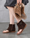 Summer Roman Style Suede High-top Thong Sandals Boots Obiono June Shoes Collection 2026 103.00