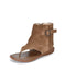 Summer Roman Style Suede High-top Thong Sandals Boots Obiono June Shoes Collection 2026 103.00