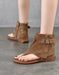 Summer Roman Style Suede High-top Thong Sandals Boots Obiono June Shoes Collection 2026 103.00