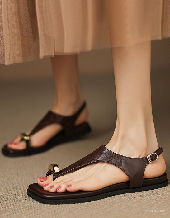 Summer Rome Style Toe Ring Sandals Slingback Obiono June Shoes Collection 2026 99.00