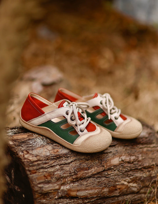 Summer Round Toe Casual Leather Sneakers Sandals May Shoes Collection 2026 79.99