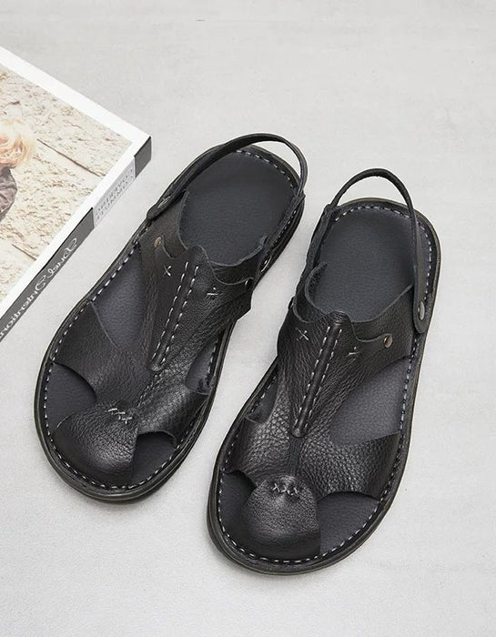 Summer Soft Leather Comfortable Close Toe Sandals for Men June Shoes Collection 2026 99.00