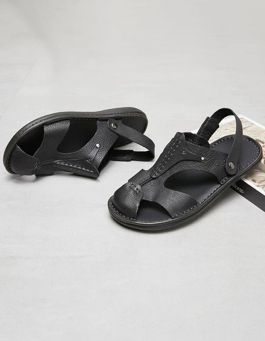 Summer Soft Leather Comfortable Close Toe Sandals for Men June Shoes Collection 2026 99.00