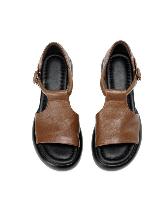 Summer Soft Sole Open Toe T-strap Platform Sandals May Shoes Collection 97.00