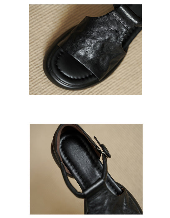 Summer Soft Sole Open Toe T-strap Platform Sandals May Shoes Collection 97.00