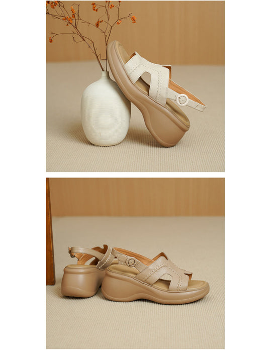 Summer Soft Sole Open Toe Wedge Sandals Slingback July Shoes Collection 2026 98.00