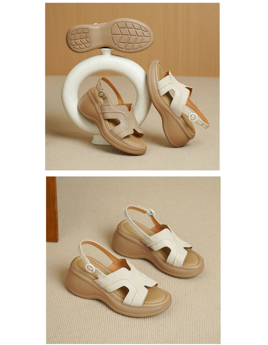 Summer Soft Sole Open Toe Wedge Sandals Slingback July Shoes Collection 2026 98.00