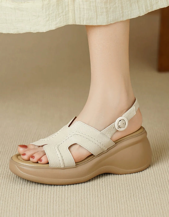 Summer Soft Sole Open Toe Wedge Sandals Slingback July Shoes Collection 2026 98.00