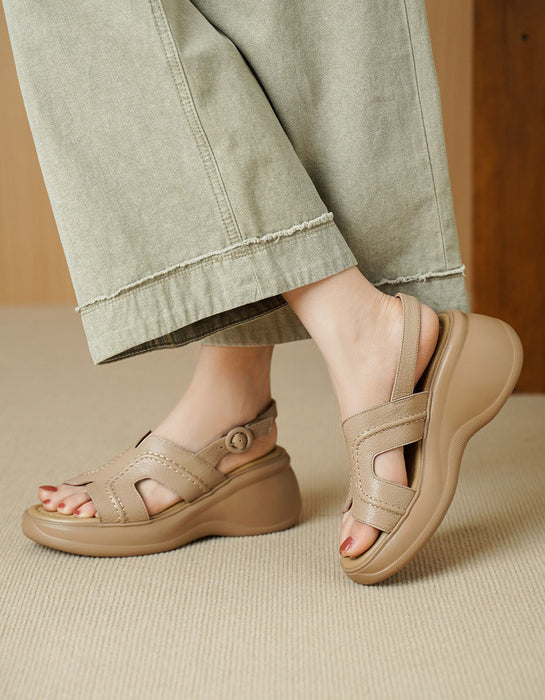 Summer Soft Sole Open Toe Wedge Sandals Slingback July Shoes Collection 2026 98.00