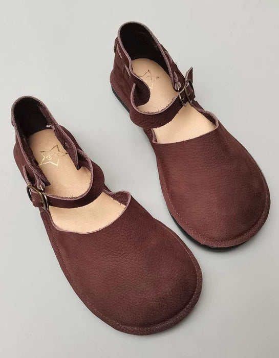 Summer Spring Comfortable Soft Leather Wide Toe Box Flats June Shoes Collection 2026 88.00