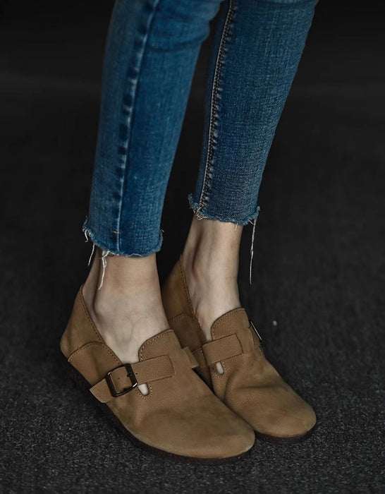 Summer Spring Soft Leather Comfortable Clogs