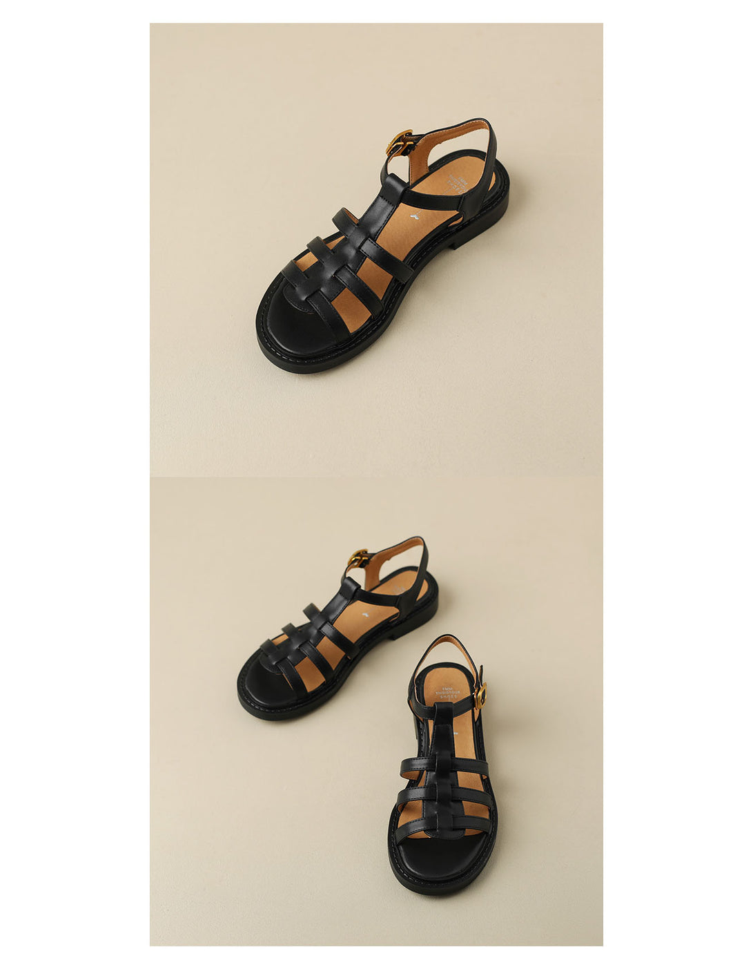 Summer T-strap Vintage Roman Sandals — Obiono