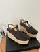 Summer T-strap Wedge Espadrille Sandals for women April Shoes Collection 2026 98.80