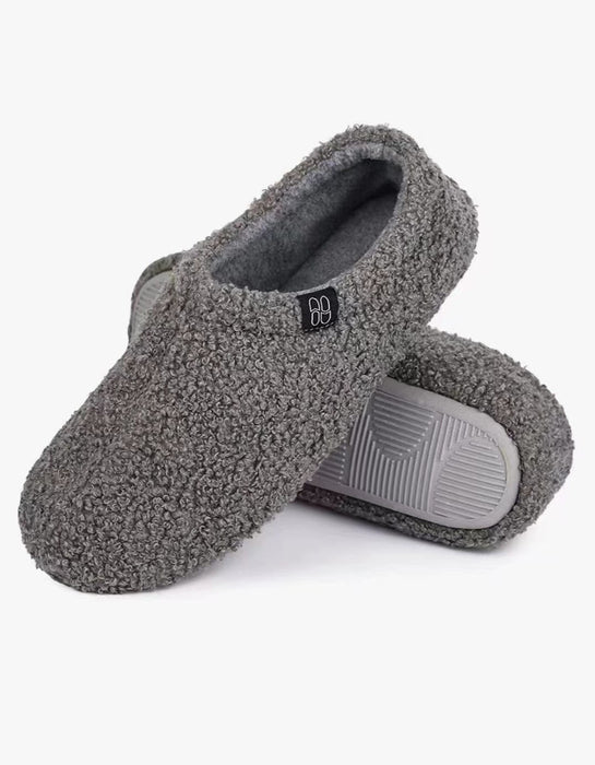 Teddy Fleece Full-coverage Anti-slip Noise-reducing Indoor Shoes