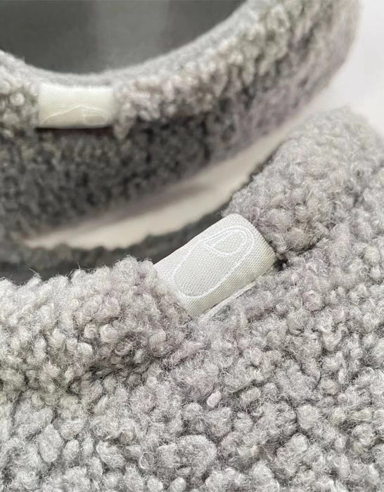 Teddy Fleece Full-coverage Anti-slip Noise-reducing Indoor Shoes
