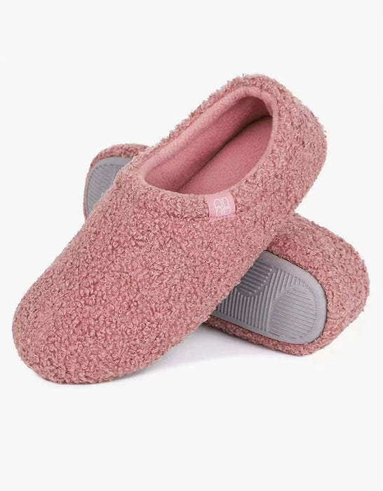 Teddy Fleece Full-coverage Anti-slip Noise-reducing Indoor Shoes