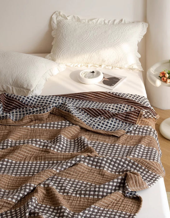 Ultra-soft Pure Cotton Sofa Towel Bed Blanket