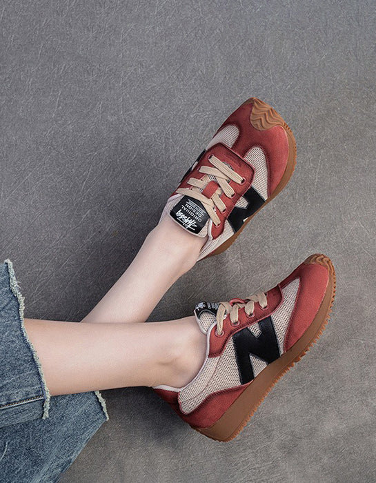 Vintage Breathable Mesh Comfortable Platform Sneakers March Shoes Collection 2026 96.60