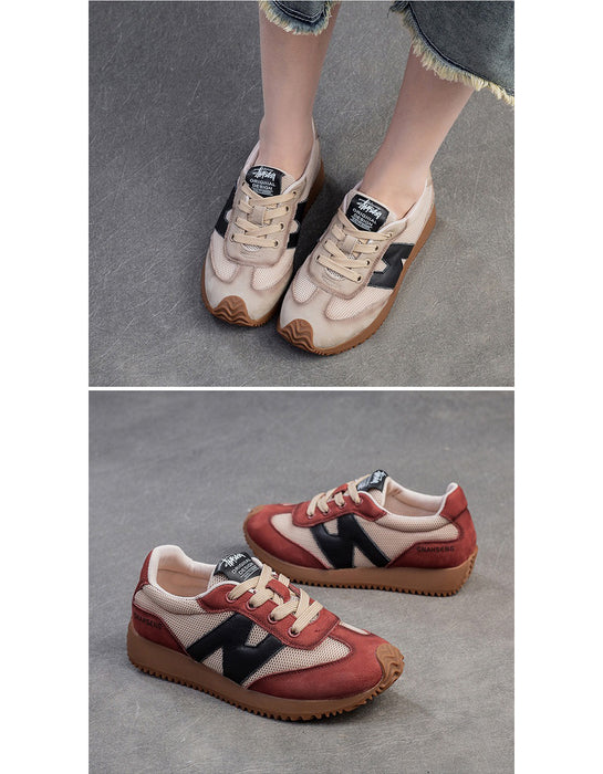 Vintage Breathable Mesh Comfortable Platform Sneakers March Shoes Collection 2026 96.60