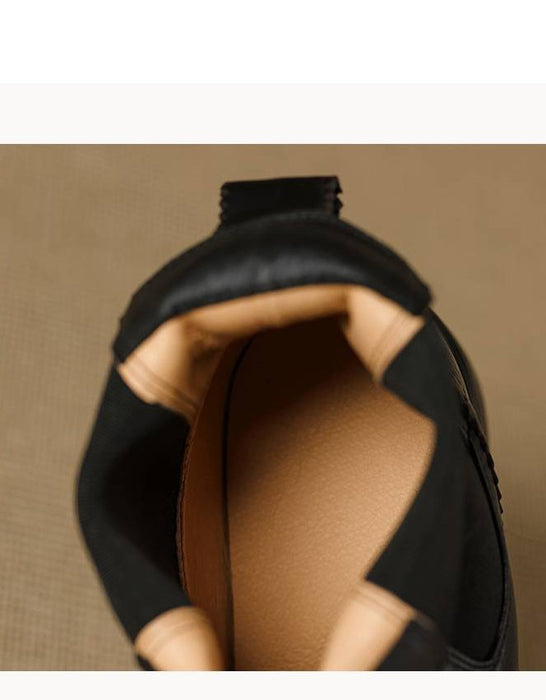 Vintage British Style Chelsea Women Oxford Boots