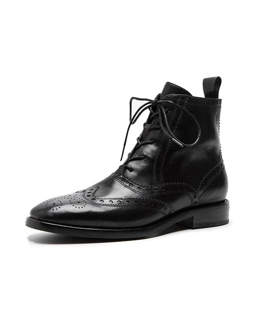 Vintage British Style Lace Up Brock Oxford Boots Sep New Trends 2020 120.50